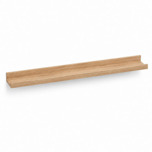 Étagère murale en MDF plaqué chêne rectangulaire 100 x 12 x 10 cm