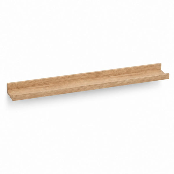 Étagère murale en MDF plaqué chêne rectangulaire 100 x 12 x 10 cm